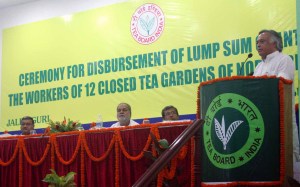 The Minister of State for Commerce and Power, Shri Jairam Ramesh addressing at a ceremony for disbursement of lump sum to the 12 closed tea gardens of North Bengal in Jalpaiguri, West Bengal (PIB) on October 18, 2008.